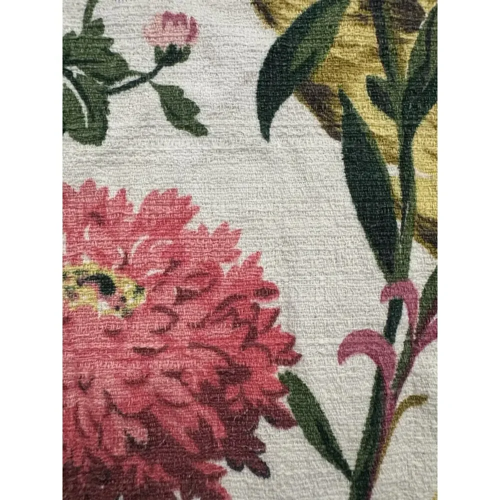 Vintage 1930s - 50s Barkcloth Three 26” x 86” Curtains/Panels – Near MINT